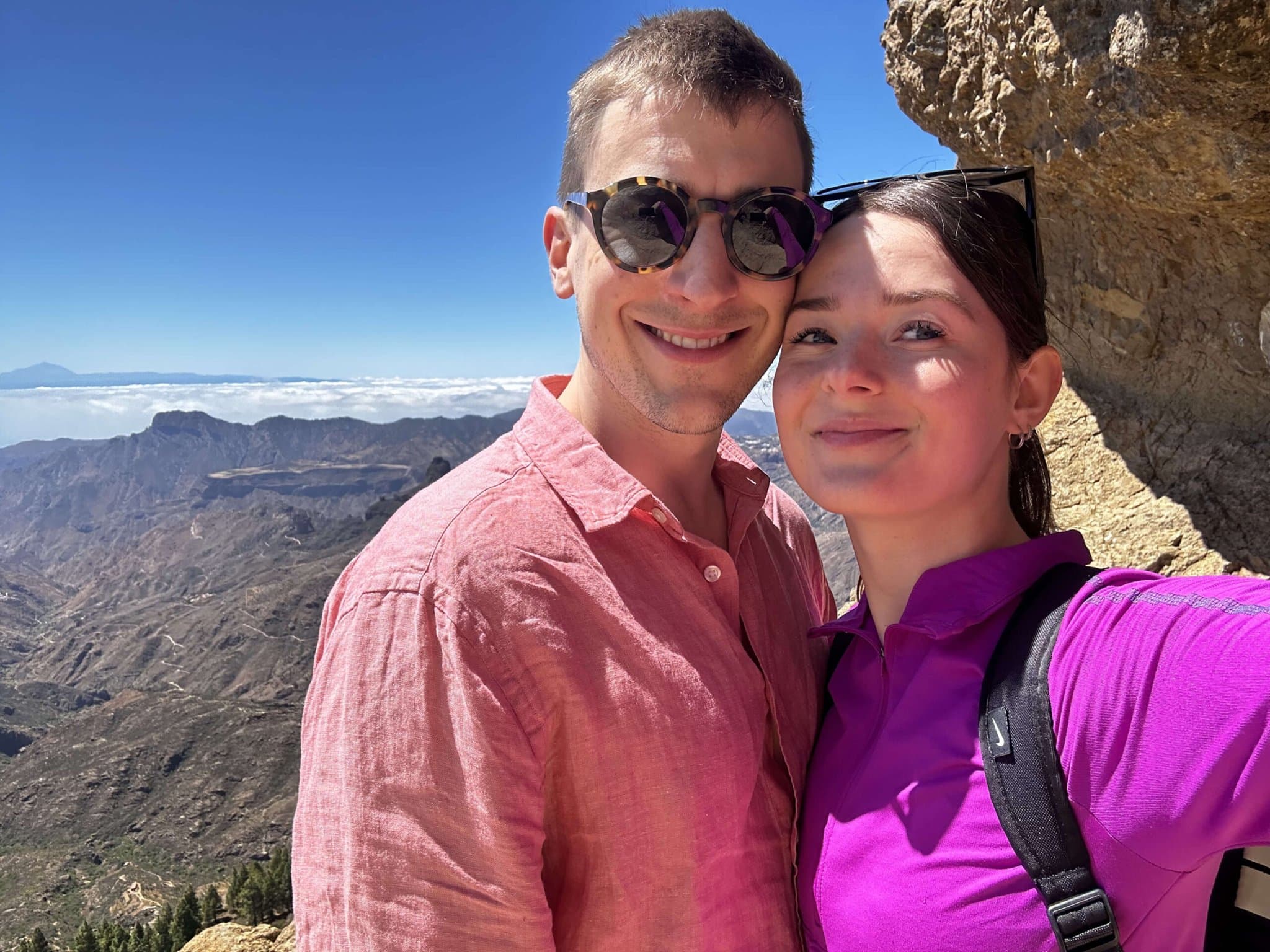 Engagement day at Roque Nublo, Gran Canaria