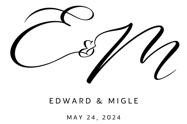 Ed & Migle monogram